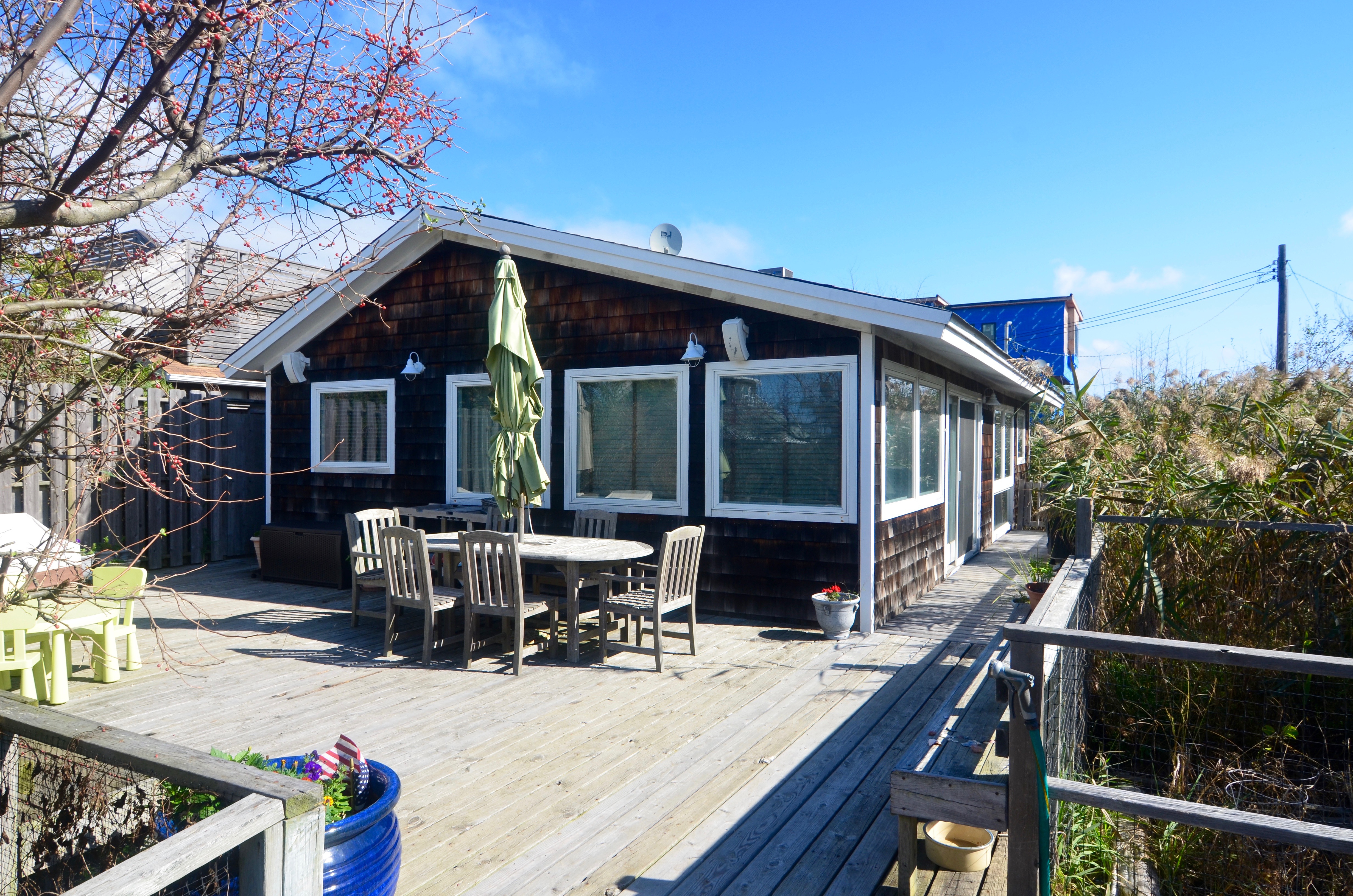 This 3 bedroom, 1.5 bathroom home has it all! Great location near the Seaview border. Sunny west facing deck. Designer kitchen with Miele and Subzero appliances. Open layout great for family gatherings. Both bathrooms nicely renovated.  Available for weekly rent Monday-Sunday.  Small pets considered. 