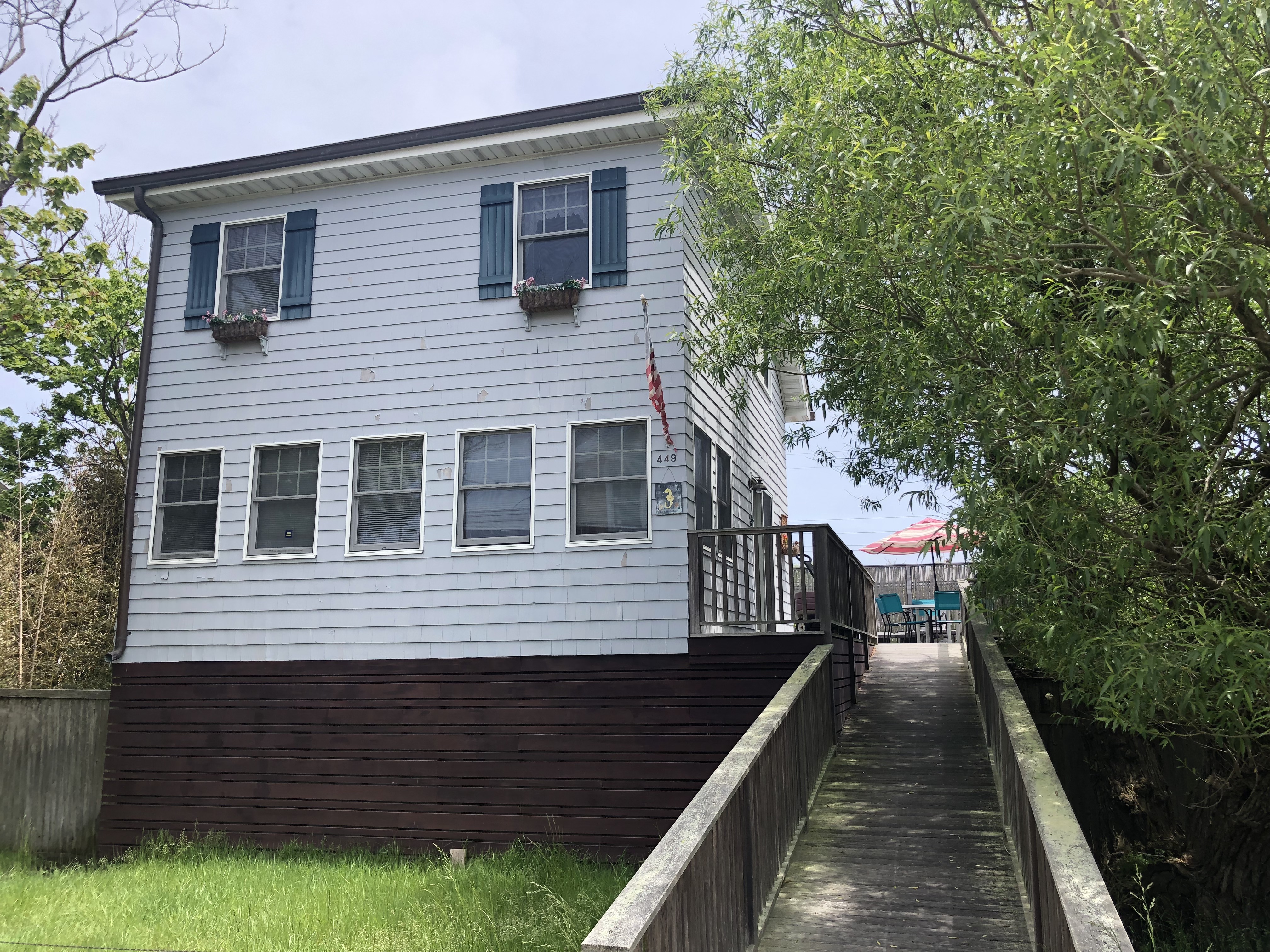 An easy walk to town or the beach!  This house has everything you need to enjoy Fire Island life.  Four bedrooms and two bathrooms with a spacious deck and outdoor shower.  Now renting forJuly and August!