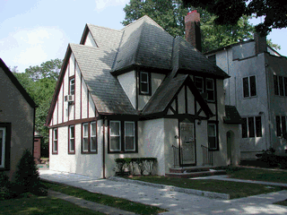 Lovely bright detached tudor home.  Quiet location.  Right off of Continental ave.  Yard and Garage