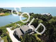 Located On A Protected Inlet W/ Direct Access To The Bay, This Pristine Traditional Home Has Everything You Need. Living Room W/Gas Fplc, Large Dining Room, & High-End Eat In Kitchen, All In An Open Plan Leading To An Expansive Deck Overlooking West Lake & Peconic Bay.Spiral Staircase Leads To The Deep Water Dock Or To The Roof Deck W/ Views Of Robins Island & Beyond. Light & Bright Lower Level Consists Of Living Space, 2 Beds, Wine Cellar, & Walls Of Sliding Doors. Private Beach Access.