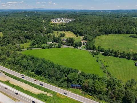 LEGOLAND New York construction on left, property on right. Route 17/Quickway/Future I-86 shown heading west toward Sullivan County, Bethel Woods Center for the Arts (Woodstock!), Resorts World Casino and Monticello Casino, The Kartrite Resort & Indoor Waterpark, Roscoe and trout fishing, I-84 and mo