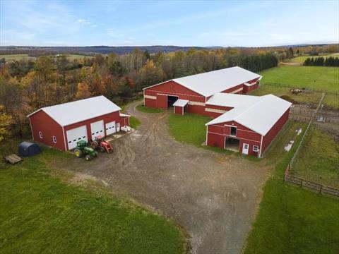 Inside of barn