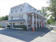 Location! Location! Location! A landmark Restaurant and tavern, built in 1814 and located in the Heart of Wurtsboro, NY on the busy corner of Route 209 and Sullivan St. The 3-story building has a full kitchen, main dining room (seating for 100 people), portion of the dining room can be used for event space, being separated by French doors, when needed. A second floor third dining area with seating for 40 . There is a porch overlooking the street with seating capacity 30.  people The third floor is ready to build out as a B&B, apartments or owners&rsquo; residence. Seller is working on B & B approvals, the drawings have been engineered but not approved. This magnificent building has a total capacity 170 and has been family owned for 88 years. a profitable restaurant for the last 40 years. The classic mahogany Rustic Bar with 8 beer taps and seating for 14 people creates a feeling of great food and good times are always happening.  The building is over 9, 500 sq ft, a new roof has been installed, has a 400 amp 208V 3 phase electrical service, new oil burner just installed; upgraded kitchen; new exterior paint in 2020; an inhouse generator, 35 parking spaces including two handicap spaces, with an additional parking lot on the lower level. There is a second parcel included in the sale, Tax Map # 106.-2-1.1 which has the Custard Stand ( about 1, 000 sq ft ) and a parking lot on it. There has been two new water lines installed into the building. One for water and the other for fire.About and hour from NYC only a few miles from the Resorts World Casino and The Kartrite Indoor Water Park. Wurtsboro is also home the The Bashkill Wildlife Management Area which is the largest fresh water ( 3, 107 acres ) wetlands in the State and attacks many many tourists.