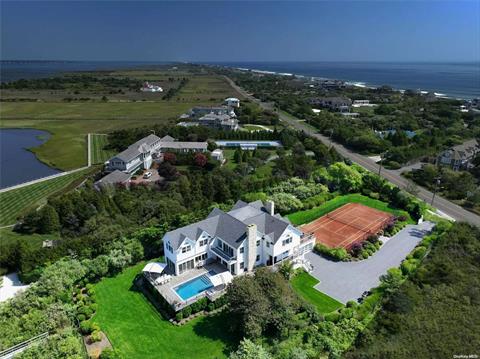 Sun-soaked pool with bayviews