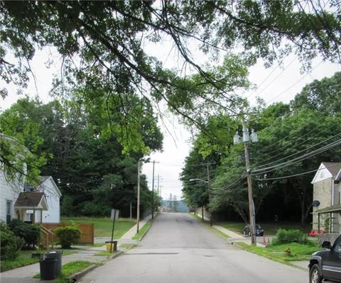 From Ball St - sidewalk in front of property