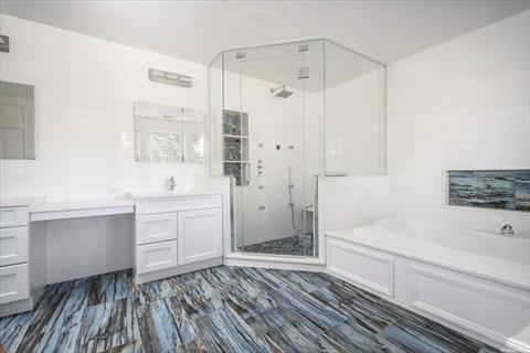 Primary Full Bath with Tub and Shower