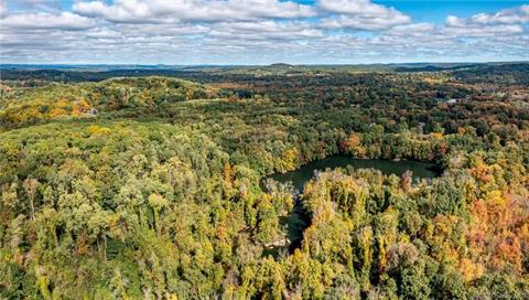 Looking from over the center of the property to the north east.