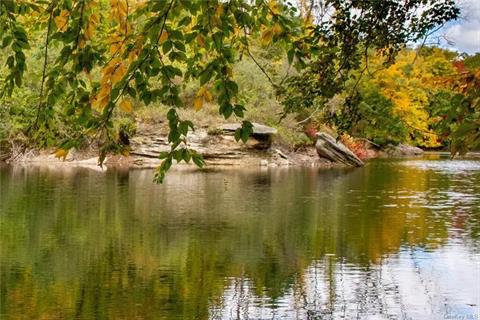 Limestone ponds remain from the quarrying days of old.