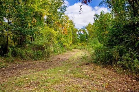 Junction of two paths, roads actually, in the center of the property.