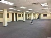 Commercial/ Office space for lease up to 10, 000 sqft in the heart of Hempstead, Long Island, located amongst many national retail tenants, 8 minutes walk to LIRR, the Hempstead transit is located within walking distance serviced by 19 bus routes, the building is centrally located between Adelphi University and Hofstra University.