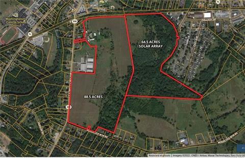 Aerial Boundary of 2 contiguous parcels