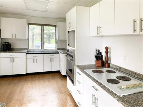 Kitchen sink with water views