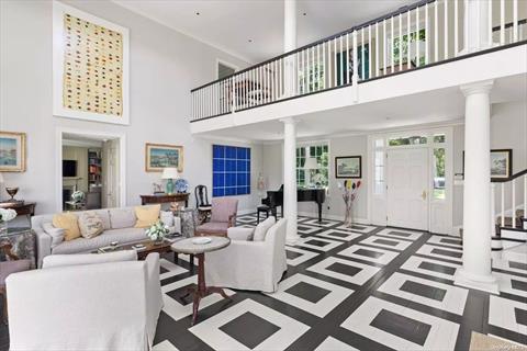 Dining area with fireplace