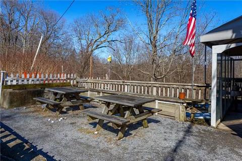 Outdoor seating area.