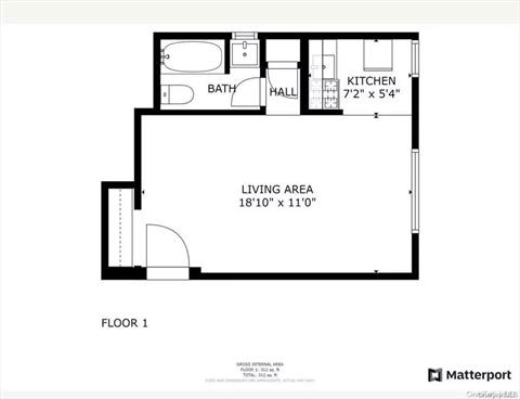 Floor Plan One-Bedroom