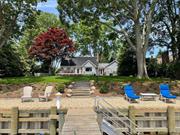 Enjoy an experience on the North Fork of LI this summer. Whether a couple of weeks, a month, or the whole season, spend it nestled in a quiet spot that is near downtown Southold. Feel embraced by all the NOFO has to offer in this meticulously renovated, waterfront Cape, while enjoying the utmost in privacy and waterfront access. Step down into your own private swimming spot in clear Jockey Creek or enjoy your own private deep-water dock (bring your boat!). Kayak, canoe or paddle directly to Southold Bay, Shelter Island Sound and the extended fishing grounds of Greenport, Bug Light, Orient and beyond. Enjoy a quick ride into the charming downtown of Southold for elegant dining, shopping and easy access to LIRR/Jitney into NYC. Make lasting summer memories on this expansive idyllic, half acre, creekfront property which is perfect for quiet time, entertaining on the deck or play., Additional information: Appearance:excellent