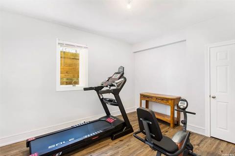 Exercise room in lower level