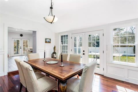 Formal dining with lots of natural light