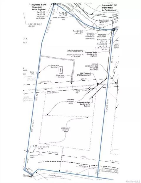 Lot 2 has a stone wall, from the original Halsey Estate, which can be incorporated in your plan for historical value and character.