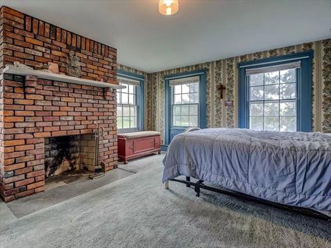 Nice size master bedroom bath with shower.