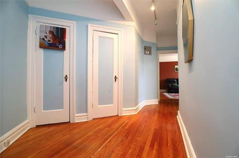 Entry foyer with two closets