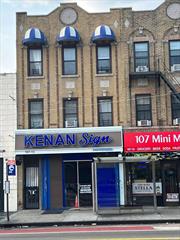 Excellent investment mixed use 3 story building ,  store plus 2 apartments fully occupied and a finished basement , excellent income 6.2 Cap Rate , very busy commercial area on Northern Blvd and 108th Street , close major highway .