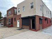 Rental of a Prime storefront location for Professional Office or Retail Space in the heart of Ozone Park. Space would be great for Office, Coffee Shop, Pizza Place, or any thriving business. Close to Main thoroughfares in Queens. High foot and vehicle traffic in the area, with many businesses located in the immediate vicinity Few blocks from A Train 104th street Station and Liberty Avenue shops. Bring your current expanding business or new business to this great location. Basement also available.