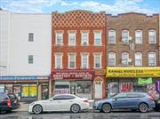 Dream Location In Bushwick! This 3 Story, Non-Elevator Building Has 5 Apartments + Storefront Currently Being Used As A Dental Office. Wyckoff Hospital Is On The Next Block & The L Line Subway Is Directly Across The Street From The Building, Perfect For Commuting. Office & Studio Apartment On The First Floor, Two - 2 Bedroom Apartments On The Second Floor & Two - 2 Bedroom Apartments On The Third Floor. Building Has Unfinished Basement & The Backyard Is Accessible From The First Floor Studio Apartment. Lots Of Foot Traffic On The Block.