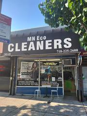 Location, Location, Location at Bayside, right corner at 35 Ave Clearview Expwy. This business has been in business for over such as so many years, best location, authentic and historic, as a result, the place has a very stable number of regular customers. The main business is dry cleaning, but it also does drop laundry: 6 regular washers and 4 dryers. It uses the first floor and basement (about 3, 000 sf) together, so you can add as many machines as you want. The Manhattan drop/pick-up store also sells business, too