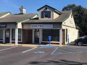 1300 SF Physical Therapy Office For Lease with full finished basement. Well Maintained Neighborhood Center. Recently Renovated. Central HVAC. Corner Lot, Dedicated Turn Lane, Pylon Sign. Asking lease rate $30 PSF NNN.