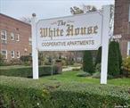 new to market , spacious co-op in the White House Apartment complex, open floor plan, flr fdnr kitchen with breakfast area lg primary bdrm and bth, all new carpeting, many closets, terrace, beautifully maintained building and gardens near shopping transportation, schools and houses of worship