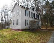 Country Living at it finest in this two story farmhouse offering 3 bedrooms, 2 full baths, formal dining room, large living room with a woodstove, hardwood floors as seen (orginal hardwood floors upstairs), and a country kitchen. Located on a quiet country road on one acre of land, circular paved driveway between White Lake and Smallwood. Sold As Is Enjoy a hiking trails in the Forest Reserve and a dog park. It is a very close distance to Friends Bar & Grill and The Club at Smallwood (membership required). White Lake , not far away, which allows motorboats and has four or five restaurants on the water, Bethel Woods Performing Arts Center, Resorts World Casino and Kartrite Indoor Water Park. Only two hours from NYC. A/O 5/18, inspection done. Show for backup