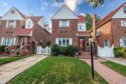 Welcome to this Classic Tudor home in Laurelton Queens. Located on a beautiful street close to shops, schools & transportation, this home has so much to offer. As you enter into the vestibule with coat closet, you&rsquo;ll continue into the bright, sunny living room with wood burning fireplace and large window. Beyond the living room is the formal dining room. The updated kitchen features walnut cabinets, granite counters, stainless steel appliances. There is also a powder room. The 2nd floor features a large primary suite with 2 closets, 2 add&rsquo;l bedrooms and a large updated full bathroom. There are beautiful original hardwood floors with border inlays throughout the first and second floors.  The 3rd floor features a huge walk-up attic space with large closet and window. The full basement has a bar area, laundry area, utility room area and good ceiling height. This well-maintained home has so many more features you&rsquo;ll be pleasantly surprised.