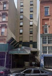 56 rooms hotel for sale is located in front of Jacob Javitz Center. This can be converted into Condo. excellent location great income. It rents $196 per room a day.