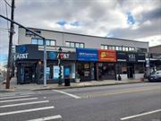 Prime location, superb opportunity to establish your business here, signalized corner building with superb exposure, professional office use on second floor of walk-up building, recently renovated, hardwood flooring, natural sunlight throughout, steps to LIRR, shopping, public transportation, parkways.
