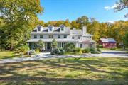 Welcome home to this Majestic Quaker Hill Colonial. Perfectly nestled on a private level parcel complete with mature trees, fieldstone walls, tranquil pond and an exquisite 24&rsquo;x36&rsquo; post & beam barn constructed in 2016. The house itself features a rocking chair covered porch, oversized mahogany back deck, 3 car attached garage and circular driveway. Once inside there&rsquo;s plenty of room to roam with over 4000 square feet of hardwood and tiled floors. The 1st floor boasts a huge kitchen with granite tops, SS appliances, new tile floor in 2024, pantry, mud/laundry room, powder room, formal dining room, family room and an open living room complete with fireplace, crown moldings and views of the private back yard. Adjacent to the living room is a private en suite with French doors allowing access to the spacious back deck. Moving upstairs you will find generously sized bedrooms, California closets, primary bath, hall bath, a library/sitting room and an oversized home office with a fireplace & an abundance of natural light. Moving upstairs once again to the 3rd floor you will be greeted by 895sq feet of plushy carpeted media room perfect for entertaining or perhaps a night of theater. Other amenities include security system, heated garage with high ceilings, 2 year old boiler, recessed lighting, tiled backsplashes, fenced in garden with raised beds, dog pens and more. All this just minutes to the quaint Village of Pawling with charming boutique shops, eateries, a pub and the Pawling Metro North Train Station. Close to Thunder Ridge Ski Resort, Cranberry Mountain Preserve/Hiking and just 90 minutes to NYC by car or train. Come take a look, this property has it all!