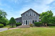 South of Quogue Street sits this renovated 1863 barn. New kitchen, dining room, sitting room with fireplace, large living room, sunroom, sleeping loft, laundry area, full bathroom . Upstairs master bedroom, second bedroom, and full bath. Outside is a 18x36 in-ground pool. Built-in-bar, multiple decks Outside shower and bath .Very private location. Walk to the Village, walk to Jitney. Ride your bike to the Ocean..!