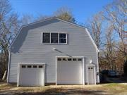 Oversized 33X40 2 car garage with heated and air conditioned second floor stroage area. Rent for the whole building is $4500/month. Will seperate south bay with 2nd floor for $3500/month, or north bay only for $1500/month. Cement block wall divides both bays. Parking for approximately 8 vehicles. Ideal for tradesman.