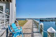 Waterfront Condo in desirable West Dublin with views of Peconic Bay and Shelter Island. This first-floor end unit has hardwood floors throughout updated kitchen and baths and waterside living room with wood burning fireplace. The Grounds include salt water pool, tennis court, pickle ball, bike storage, private sandy beach, and boat slip. Short distance to all Greenport Village has to offer. Easy access to Train, Bus, and Shelter Island ferry.