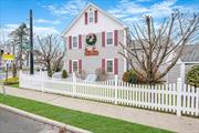 This beautifully restored historic building (1869) is located on Main Street in the heart of Smithtown&rsquo;s downtown directly across from Smithtown Hall. Located on a corner, it affords great visibility on Main Street with tens of thousands of vehicles passing daily. Huge conference room on first floor with two offices, updated lavatory, small kitchenette, and reception area. Second floor has master executive soundproof office (17 x 10), large bullpen, updated lavatory and kitchenette. Ample storage too. Third floor is 250 square feet of bonus area and can easily accommodate three people. Great window views from all offices. First and second floors can be reconfigured to accommodate the right tenant. New central AC and gas heat. Two wall signs plus ground sign on Main Street. Landscaped and lighted, shared 11 space parking lot with additional parking in municipal lot across the street. Walk to LIRR Smithtown Station. Dry basement storage available as well as on site shed. Shared dumpster, CAM, taxes, and insurance all included.