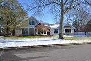 Welcome to the M Section of Stony Brook and the Three Village School District. This Farm Ranch home just had a full facelift, with new front wood-framed Anderson windows, new Hardy Plank siding and Azek trim and molding, a natural stone apron, and a magnificent glass paned double-door front entrance. As you enter the spacious entry foyer you can gain access directly to the sunken living room, formal dining room, or upstairs to the second floor. You can also step into the hallway that will lead to the eat-in kitchen with brand-new stainless-steel appliances or the den with a cathedral ceiling, and a minibar leading to a sun-filled enclosed seasonal porch. From the same hallway, you can access the primary bedroom with en-suite, plus two other bedrooms and a full bathroom. Gain access to the garage and laundry room from the kitchen. There is a large pantry that can serve both the kitchen and formal dining room. This home is spacious with plenty of storage throughout including the attic. Two years young carpeting in bedrooms, and new flooring on most of the first floor. The property is fully fenced, with a newly installed black steel fence. Other features offered are a newly installed state-of-the-art remote-controlled 8-zone in-ground sprinkler system with rain sensor, a new (1yr) high efficiency hydronic 2-zone central air and heating system, new lighting including high hats, outlets, and switches throughout, and a security system and cameras. In short proximity to Avalon Park, Stony Brook University, Stony Brook Hospital, and Stony Brook Village. Noteworthy to mention, the neighborhood is serviced by a sewer system and underground utilities. This home has a great floor plan that will suit your lifestyle for years to come, just add your personal touch and make it your own.