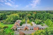 Avail for minimum of 6 months, 1-2 years: GRAY HORSE FARM: This magnificent iconic estate on desirable Piping Rock Road is situated on 9 flat acres and offers 13, 324 square feet of luxe living including an elevator, exquisite oversized pool and pool house, stable, paddocks, barn, tennis and sports court. The impressive scale of the home is enhanced by vintage millwork, antique hand-painted wallpaper, and priceless Samuel Yellin front gates from the JP Morgan estate. Built in 1924 and designed by architect James W. O&rsquo;Connor and landscape architect Robert Ludlow Fowler, this classic brick Georgian Colonial resonates with old-world charm and grace. Original architectural details combine beautifully with a modern lifestyle for exceptional entertaining. With amazing property and amenities, landlord pays for grounds care and trash removal. Part of Locust Valley School District, convenient to private schools, fine dining, Americana shopping, 27 miles to Manhattan. Equestrian&rsquo;s delight!