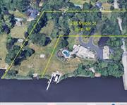 Gated Waterfront 2.3 acre lot, 153 on Champlain&rsquo;s River, One of a kind, Private scenic location, taxes $22, 115, 10 foot ground floor elevation, basement is possible.