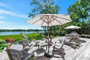 Welcome to this extraordinary waterfront property, located in the idyllic Fleets Neck community, boasting panoramic waterviews and a private dock. With 153 feet of prime waterfront, you&rsquo;ll enjoy breathtaking views from almost every room of the home. One of the standout features of this property is the private dock with water and electric and direct access to the Bay for all your boating endeavors. Situated on a spacious 1.02-acre lot, this exceptional home offers timeless appeal, plenty of space for outdoor activities and room for a pool. The home includes new quartz kitchen counters, new appliances, updated bathrooms, new furnace, new cac, updated electric, new cesspool, cedar closet, and in-ground sprinklers, ensuring convenience and peace of mind. Step outside onto the IPE deck and take in the picturesque views of the water or enjoy the nearby outdoor shower after a day of boating or going to the beach. The expansive deck provides the perfect setting for entertaining with plenty of room to enjoy al fresco dining. With beach rights at the Fleets Neck private beach or Peqaush Beach with lifeguards, there is so much added value. This serene waterfront oasis is a true gem!