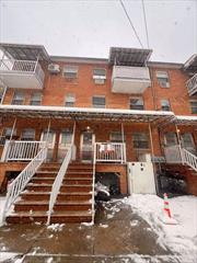 Legal 3-family residence, 6% return on investment. Fully brick-ground three floors plus separate entrance basement. Located on a commercial street, The first floor has two bedrooms two bath and the second and third floors each have three bedrooms and two bathrooms. Separate heating and hot water supply