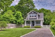 Summer fun on the North Fork at this sweet Jamesport rental home built in 2020 with in ground swimming pool. 3 bedrooms includes 1st floor primary suite, 2 1/2 baths, hardwood floors, central a/c, loft, den, and more. Close to town, farm stands, wineries, beaches, and all the North Fork has to offer. Permit 23 0351.