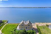 The line between land and water gets blurred in this impeccably renovated 3 bedroom 4 bathroom Dune Rd beach house. On the first floor you will find views everywhere from the chefs kitchen featuring high end appliances and quartz countertops to the living room with gas fireplace and wet bar with icemaker and wine fridge. Each of the three bedrooms has an en-suite bath and the two on the second floor have sitting areas and balconies to take in the views. In addition this home comes loaded with smart house technology including a control 4 system with whole house audio and remote shades. This bayfront opportunity is not to be missed.