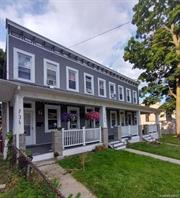 LARGE STUDIO APARTMENT ON UPPER BROADWAY IN NEWBURGH, NY WITH QUARTZ COUNTER TOPS, STAINLESS STEEL APPLIANCES, LARGE FRONT PORCH AND TWO DESIGNATED PRIVATE PARKING SPOTS IN THE BACK OF THE PROPERTY ALONG WITH A LARGE BACKYARD ... THE KITCHEN AND LIVING ROOM ARE AN OPEN SPACE AND THE BEDROOM AREA IS SEPARATE ALONG WITH A FULL BATHROOM AND LOTS OF CLOSET SPACE AND THE LARGE PARTIALLY FINISHED BASEMENT CAN BE USED FOR STORAGE ... UPSTAIRS NEIGHBORS ARE LONG-TERM TENANTS AND ARE QUIET.