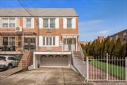 Magnificent Linden Hill/North Flushing Semidetached Brick Legal Two Family Home situated on a 35X125 lot. This well maintained home with upgrades is offered for sale by the original owner and is Conveniently located on a One way street only two blocks to the Linden View Shopping Center,  Local Bus to Mainstreet, Express Bus to NYC, nearby PS 21 Elementary School and PS 185 Junior Highschool.  Interior Features include an effortless flow through out the apartments boasting Updated Kitchens, bathroom,  refinished Hardwood Floors, Spacious bedrooms And generous Storage Closets. Each Apartment is approximately 1, 100 sq ft and offers Two Bedrooms, an Eat In Kitchen, a Formal Dining Area, a Spacious Living Room And 1 1/2 Bathrooms. The Lower Level offers a Spacious Recreation Area, Boiler Room, Laundry room and a full bathroom with direct access to the oversized landscaped yard as well as to the attached two car garage and private driveway.