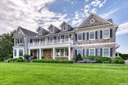 A stunning Water Mill location and an equally beautiful home. Located on a coveted, tree-lined street among grand estates, in a bucolic countryside setting overlooking acres of open farmland reserve, this newly-renovated 6 bedroom, 6 full baths and 2.5 bath, Traditional style home is the epitome of Hamptons living. Minutes from Southampton village and the best beaches, the house is 5, 500+/- sf of luxurious, stylish, and comfortable interior living space. An incredible, double-height foyer leads into the bright and open floor plan. Multiple parlors, sitting and entertaining spaces. A gorgeous and new, chef&rsquo;s eat-in kitchen with top-of-the-line, Wolf and Miele appliances, as well as a chic formal dining room with a coffered ceiling. Designer fixtures and fine finishes throughout. All baths have been completely renovated to the highest of standards with rich decorative tiling and marble. Oversized and stunning master bedroom with master bath and a balcony that overlooks farm views.